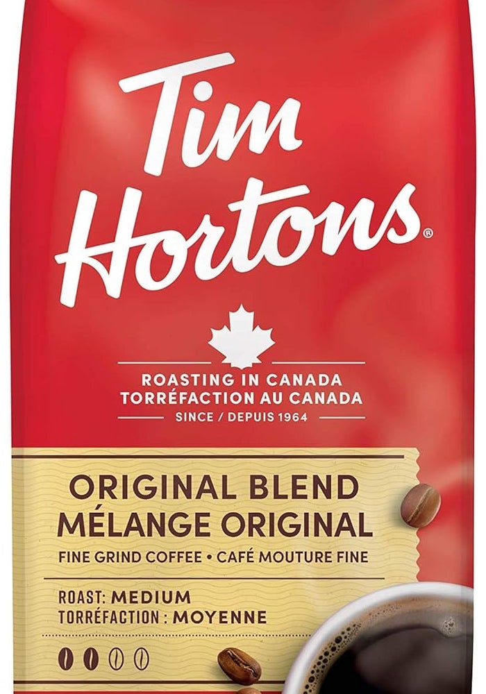 Tim Hortons Original Blend Ground Coffee, Fine Grind, Medium Roast, 300g - Image 1